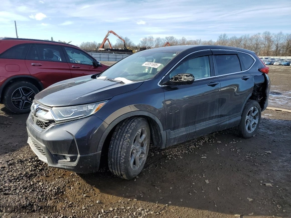 2018 Honda CR-V EX-L with VIN 7FARW2H80JE034751, listed as a Copart auction lot 43051695 with 70,442 mi miles and Salvage Title. Bid and sale history available at carsss.com. Image 1.