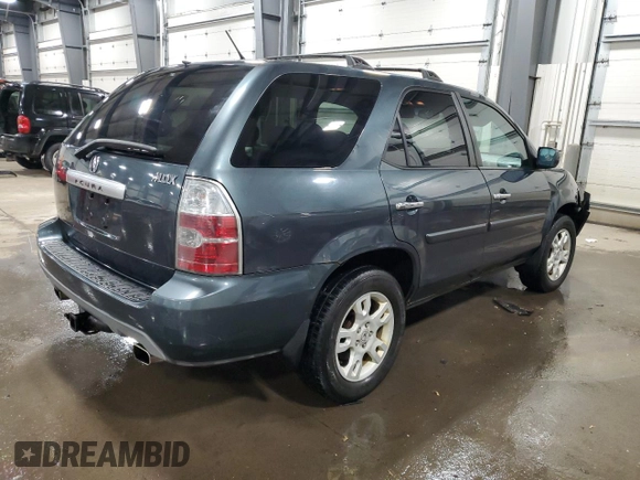 2004 Acura MDX Touring Pkg with VIN 2HNYD18634H535695, listed as a Copart auction lot 45710765 with 277,777 mi miles and Salvage Title. Bid and sale history available at carsss.com. Image 3.