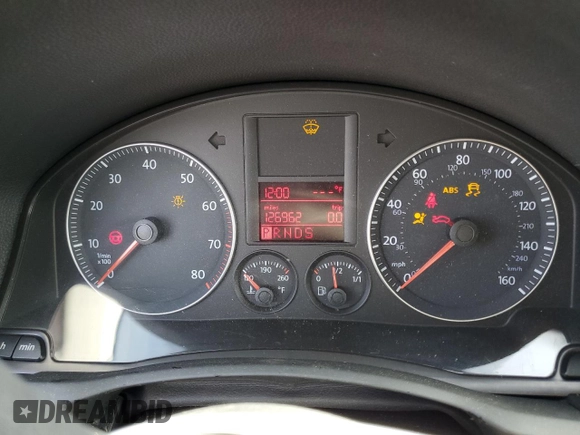 2008 Volkswagen Jetta SE with VIN 3VWRM71K18M193527, listed as a Copart auction lot 61044325 with 126,962 mi miles and Salvage title. Bid and sale history available at DreamBid. Image 9.