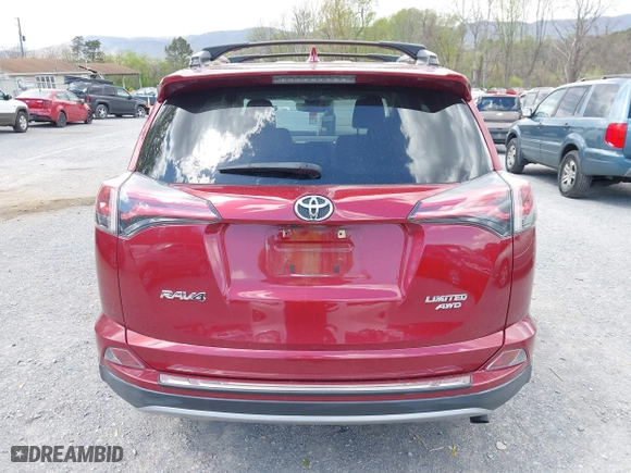 2018 Toyota RAV4 Limited with VIN JTMDFREV0JD240717, listed as a IAAI auction lot 42016016 with 37,043 mi miles. Bid and sale history available at carsss.com. Image 16.