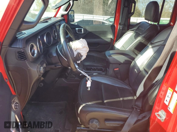 2018 Jeep Wrangler Unlimited Sahara with VIN 1C4HJXEG3JW124230, listed as a Copart auction lot 44401595 with 128,536 mi miles and Non Repairable. Bid and sale history available at carsss.com. Image 7.