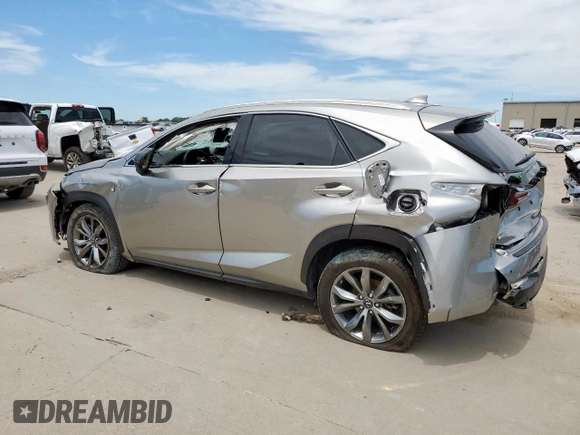 2020 Lexus NX 300 F Sport with VIN JTJSARBZXL2176260, listed as a Copart auction lot 57898055 with 64,257 mi miles and Salvage title. Bid and sale history available at DreamBid. Image 2.
