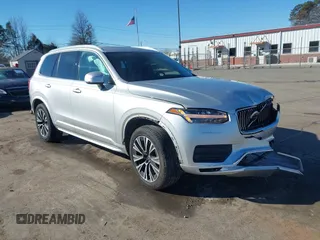 2020 Volvo XC90 Momentum with VIN YV4102PK5L1544268, listed as a IAAI auction lot 41323921 with 55,474 mi miles. Bid and sale history available at carsss.com. Image 1.