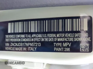 2022 Jeep Renegade Latitude z VIN ZACNJDB17NPN57213, wystawiony jako IAAI lot #42546610 z przebiegiem 66 403 mil mil oraz . Historia ofert i sprzedaży dostępna na DreamBid. Obrazek 9.