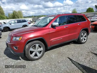 2014 Jeep Grand Cherokee Limited z VIN 1C4RJFBGXEC101022, wystawiony jako Copart lot #57526125 z przebiegiem 124 463 mil mil oraz Szkoda całkowita • Salvage title. Historia ofert i sprzedaży dostępna na DreamBid. Obrazek 1.