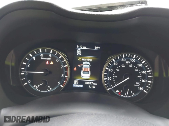 2023 Infiniti Q50 Luxe with VIN JN1EV7BPXPM512588, listed as a IAAI auction lot 41819661 with 30,817 mi miles and . Bid and sale history available at DreamBid. Image 15.