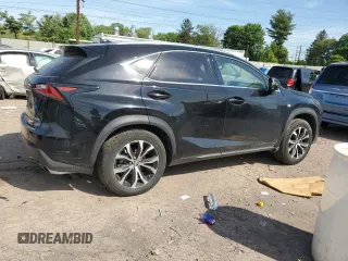 2015 Lexus NX 200t with VIN JTJBARBZXF2018280, listed as a Copart auction lot 56153555 with 134,003 mi miles and Salvage title. Bid and sale history available at DreamBid. Image 3.