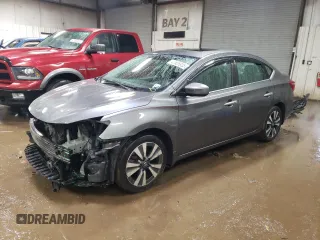 2019 Nissan Sentra S with VIN 3N1AB7AP9KY408995, listed as a Copart auction lot 47825935 with 82,077 mi miles and Salvage Title. Bid and sale history available at carsss.com. Image 1.
