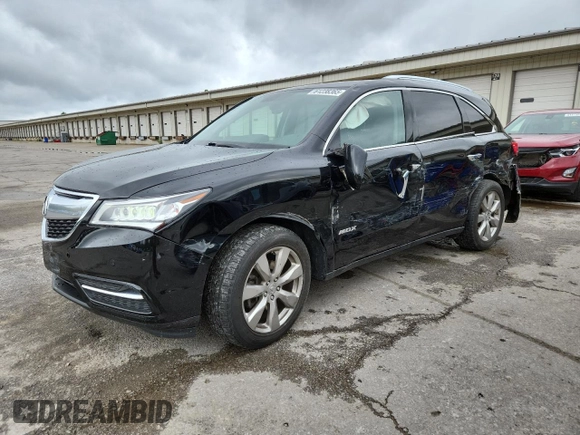 2015 Acura MDX Advance with VIN 5FRYD4H87FB026712, listed as a Copart auction lot 61238365 with 231,620 mi miles and Salvage title. Bid and sale history available at DreamBid. Image 1.