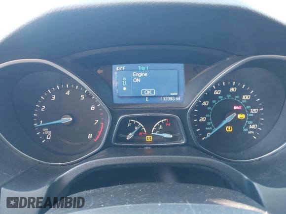 2014 Ford Focus SE z VIN 1FADP3K24EL399942, wystawiony jako IAAI lot #41697216 z przebiegiem 112 393 mil mil oraz . Historia ofert i sprzedaży dostępna na DreamBid. Obrazek 7.