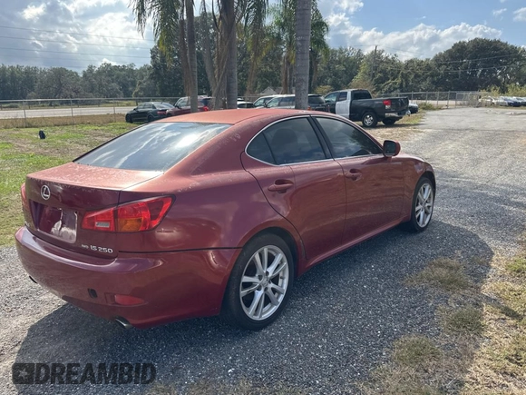 2006 Lexus IS 250 with VIN JTHCK262762007289, listed as a Copart auction lot 87474844 with 106,668 mi miles and Clean Title. Bid and sale history available at DreamBid. Image 4.
