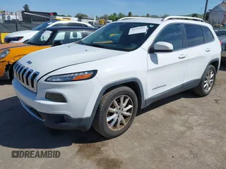 2016 Jeep Cherokee Limited with VIN 1C4PJLDB3GW221804, listed as a IAAI auction lot 41975767 with 126,883 mi miles. Bid and sale history available at carsss.com. Image 17.