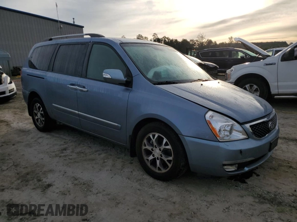 2014 Kia Sedona EX with VIN KNDMH4C72E6555952, listed as a Copart auction lot 73847454 with 136,533 mi miles and Salvage Title. Bid and sale history available at carsss.com. Image 4.