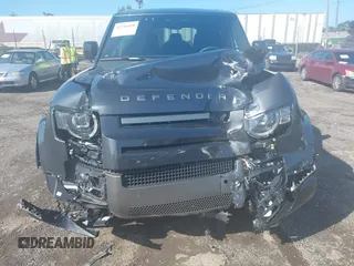 2025 Land Rover Defender X-Dynamic SE with VIN SALE2EEU0S2368249, listed as a IAAI auction lot 42546020 with 5,025 mi miles and . Bid and sale history available at DreamBid. Image 6.