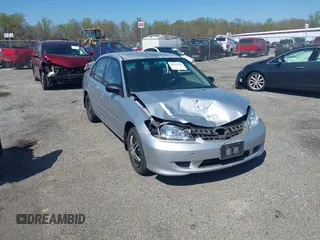 2005 Honda Civic LX with VIN 2HGES16595H589224, listed as a IAAI auction lot 42068288 with 175,049 mi miles and . Bid and sale history available at carsss.com. Image 1.
