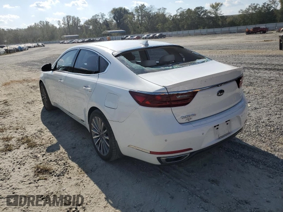2017 Kia Cadenza Premium with VIN KNALC4J19H5065931, listed as a Copart auction lot 75105004 with 67,468 mi miles and Salvage Title. Bid and sale history available at carsss.com. Image 2.