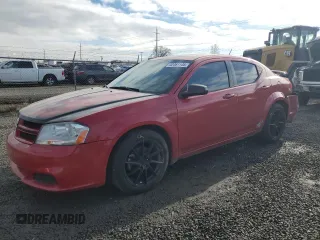 2014 Dodge Avenger SE with VIN 1C3CDZAB7EN175589, listed as a Copart auction lot 42461145 with 154,977 mi miles and Salvage Title. Bid and sale history available at carsss.com. Image 1.