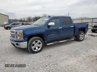 2015 Chevrolet Silverado 1500 LT with VIN 3GCUKREC7FG211901, listed as a Copart auction lot 46129515 with 105,273 mi miles and Salvage Title. Bid and sale history available at carsss.com. Image 1.