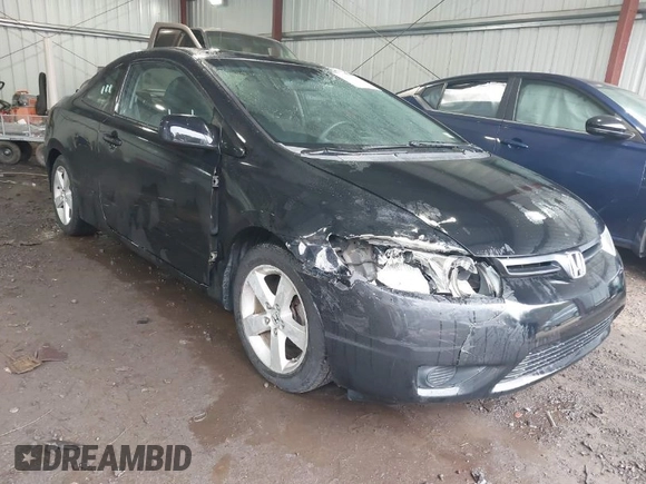 2007 Honda Civic Cpe EX with VIN 2HGFG11847H572891, listed as a IAAI auction lot 41791769 with 179,559 mi miles. Bid and sale history available at carsss.com. Image 1.