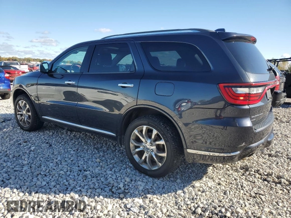 2016 Dodge Durango Citadel Anodized Platinum with VIN 1C4SDJETXGC402123, listed as a Copart auction lot 75584144 with 111,333 mi miles and Clean title. Bid and sale history available at DreamBid. Image 2.