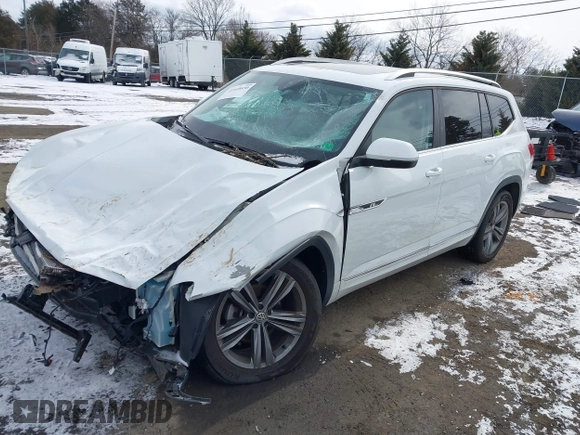 2019 Volkswagen Atlas SEL R-Line with VIN 1V2RR2CA4KC612697, listed as a IAAI auction lot 41618930 with 25,476 mi miles and . Bid and sale history available at DreamBid. Image 2.