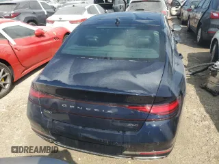2024 Genesis G90 e-SC with VIN KMTFC4SD3RU042811, listed as a Copart auction lot 76003614 with Not Provided miles and Salvage Title. Bid and sale history available at DreamBid. Image 6.