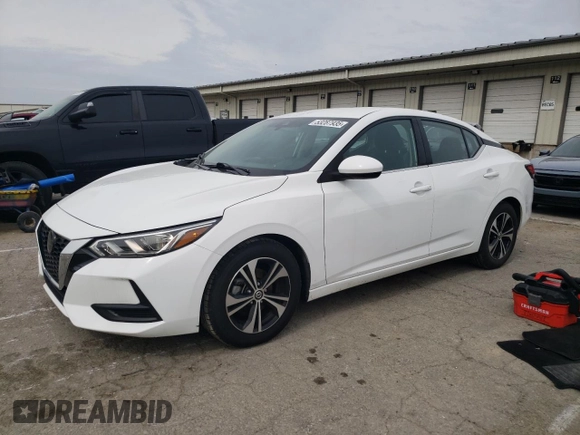 2021 Nissan Sentra SV with VIN 3N1AB8CV3MY274098, listed as a Copart auction lot 53287935 with 65,284 mi miles and Salvage title. Bid and sale history available at DreamBid. Image 1.