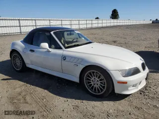 2001 BMW Z3 3.0i with VIN WBACN53471LJ57368, listed as a Copart auction lot 53863505 with 113,968 mi miles and Salvage Title. Bid and sale history available at carsss.com. Image 4.