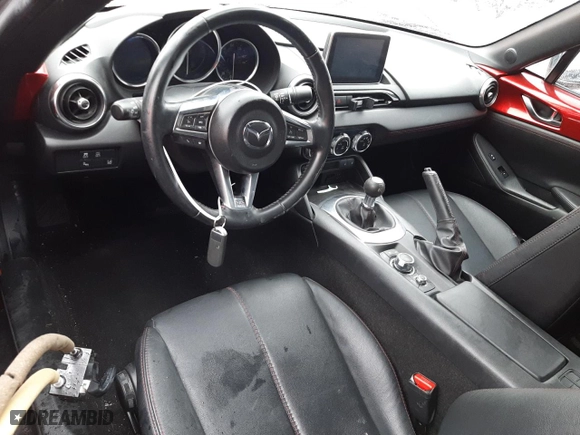 2017 Mazda MX-5 Miata RF Grand Touring with VIN JM1NDAM72H0104797, listed as a Copart auction lot 43867174 with 48,630 mi miles. Bid and sale history available at carsss.com. Image 8.