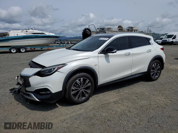 2019 Infiniti QX30 Luxe with VIN SJKCH5CR7KA011861, listed as a Copart auction lot 52147015 with 77,905 mi miles and Salvage title. Bid and sale history available at DreamBid. Image 1.