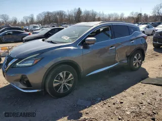 2022 Nissan Murano SV with VIN 5N1AZ2BS8NC110736, listed as a Copart auction lot 48311945 with 61,160 mi miles and Salvage Title. Bid and sale history available at carsss.com. Image 1.