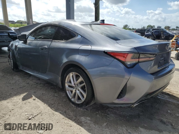 2019 Lexus RC 300 with VIN JTHHA5BC8K5009912, listed as a Copart auction lot 44950345 with Not provided miles and Non repairable. Bid and sale history available at DreamBid. Image 2.