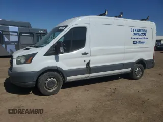 2015 Ford Transit with VIN 1FTNR2CV9FKA41027, listed as a Copart auction lot 48520905 with 107,108 mi miles and Salvage Title. Bid and sale history available at DreamBid. Image 1.