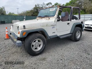 1997 Jeep Wrangler Sport with VIN 1J4FY19S9VP430180, listed as a Copart auction lot 50430055 with 0 mi miles and Salvage Title. Bid and sale history available at carsss.com. Image 1.