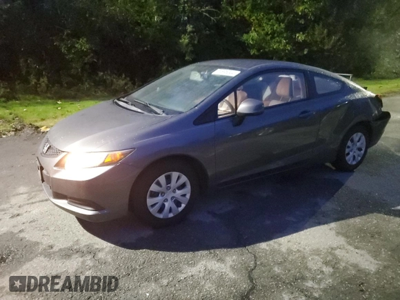 2012 Honda Civic Cpe LX with VIN 2HGFG3B56CH547808, listed as a Copart auction lot 74896044 with 114,041 mi miles and Salvage Title. Bid and sale history available at carsss.com. Image 1.