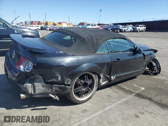 2007 Ford Mustang GT Deluxe with VIN 1ZVHT85HX75267440, listed as a Copart auction lot 49514945 with 79,735 mi miles and Salvage Title. Bid and sale history available at carsss.com. Image 3.