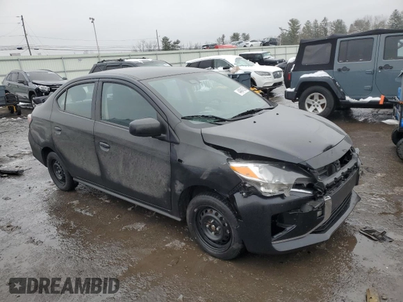 2023 Mitsubishi Mirage G4 ES with VIN ML32FUFJ9PHF02036, listed as a Copart auction lot 44941515 with 43,514 mi miles and Salvage Title. Bid and sale history available at carsss.com. Image 4.