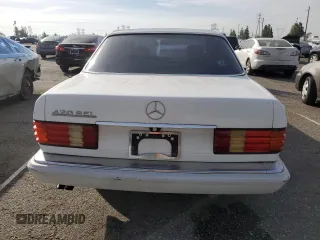 1989 Mercedes-Benz 420 with VIN WDBCA35E0KA488250, listed as a Copart auction lot 81564394 with 166,966 mi miles and Clean Title. Bid and sale history available at carsss.com. Image 6.