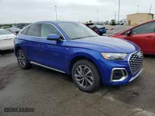 2023 Audi Q5 Sportback S line Premium Plus with VIN WA15AAFY6P2195665, listed as a Copart auction lot 53656314 with 6,360 mi miles and Salvage Title. Bid and sale history available at carsss.com. Image 4.
