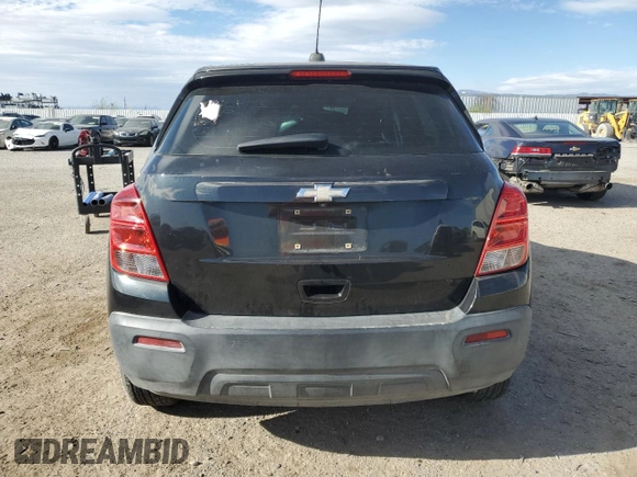 2016 Chevrolet Trax LS with VIN KL7CJNSB9GB665559, listed as a Copart auction lot 50940145 with 95,643 mi miles and Salvage Title. Bid and sale history available at carsss.com. Image 6.