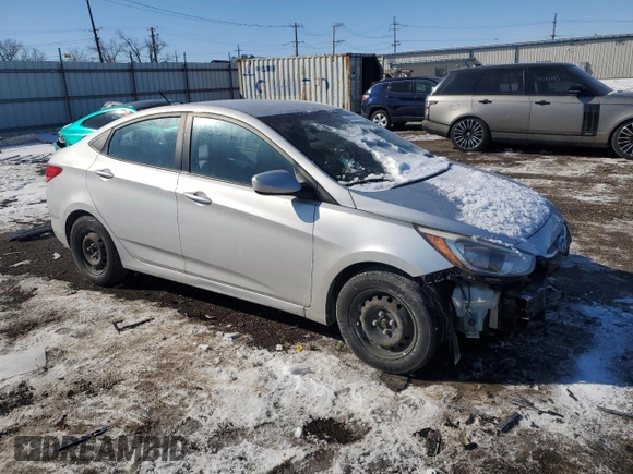 2017 Hyundai Accent SE with VIN KMHCT4AE9HU307981, listed as a Copart auction lot 46506845 with 101,763 mi miles and Salvage Title. Bid and sale history available at carsss.com. Image 4.