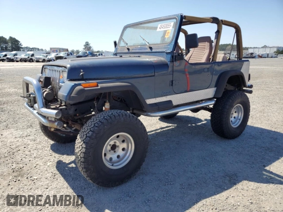 1995 Jeep Wrangler with VIN 1J4FY29S2SP309833, listed as a Copart auction lot 48493855 with 50,188 mi miles and Clean Title. Bid and sale history available at carsss.com. Image 1.