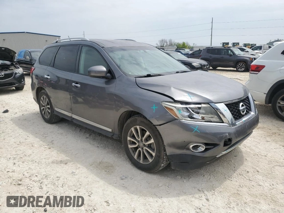 2015 Nissan Pathfinder S with VIN 5N1AR2MN6FC647324, listed as a Copart auction lot 49912715 with 193,958 mi miles and Salvage Title. Bid and sale history available at carsss.com. Image 4.