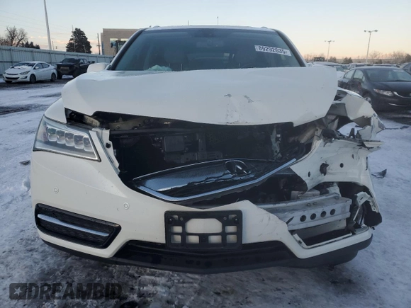 2015 Acura MDX Advance/Entertainment Pkg with VIN 5FRYD4H85FB002957, listed as a Copart auction lot 89292635 with 145,689 mi miles and Salvage Title. Bid and sale history available at carsss.com. Image 5.