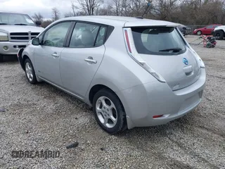 2012 Nissan LEAF SL with VIN JN1AZ0CP4CT026366, listed as a IAAI auction lot 41843842 with 62,509 mi miles. Bid and sale history available at carsss.com. Image 3.