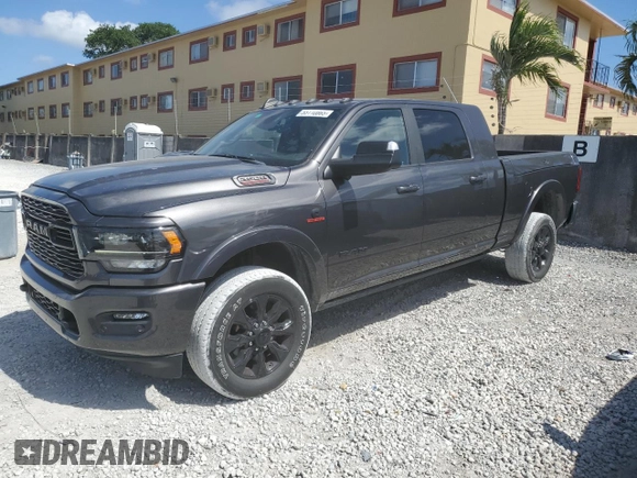 2022 Ram 2500 Limited with VIN 3C6UR5TLXNG314615, listed as a Copart auction lot 55110865 with 18,511 mi miles and Salvage title. Bid and sale history available at DreamBid. Image 1.
