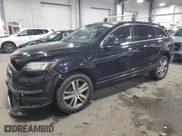 2015 Audi Q7 Premium Plus with VIN WA1LGAFE6FD004194, listed as a Copart auction lot 60368455 with 118,598 mi miles and Salvage title. Bid and sale history available at DreamBid. Image 1.