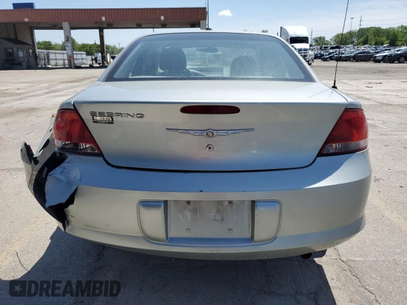 2006 Chrysler Sebring with VIN 1C3EL46X46N284497, listed as a Copart auction lot 57461725 with Not provided miles and Salvage title. Bid and sale history available at DreamBid. Image 6.