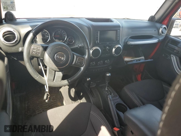 2014 Jeep Wrangler Unlimited Rubicon with VIN 1C4HJWFG5EL162736, listed as a Copart auction lot 64077645 with 126,330 mi miles and Salvage title. Bid and sale history available at DreamBid. Image 8.