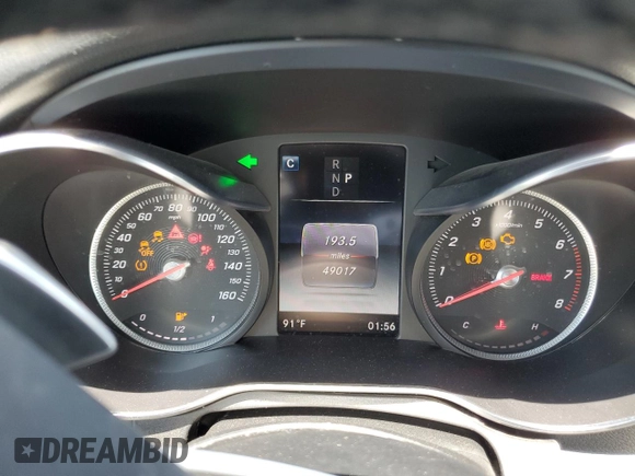 2018 Mercedes-Benz C 300 with VIN WDDWJ4JB1JF739946, listed as a Copart auction lot 60337685 with 49,017 mi miles and Salvage title. Bid and sale history available at DreamBid. Image 9.